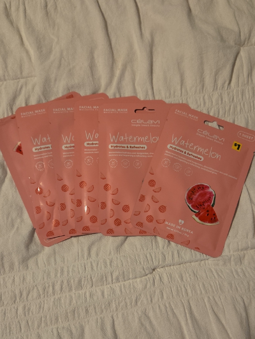 Watermelon Hydrating Sheet Mask - Pink